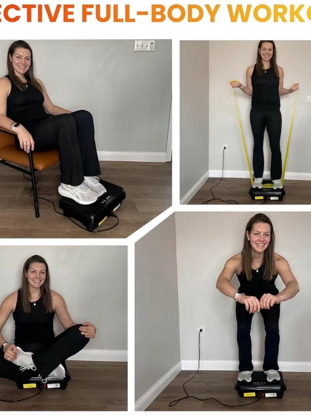 TISSCARE Vibration Plate Exercise Machine – 300 lb Capacity – Lymphatic Drainage